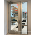 Customised size EN1634 1 2 3 hours steel  fire rated fire proof glass doors for shop